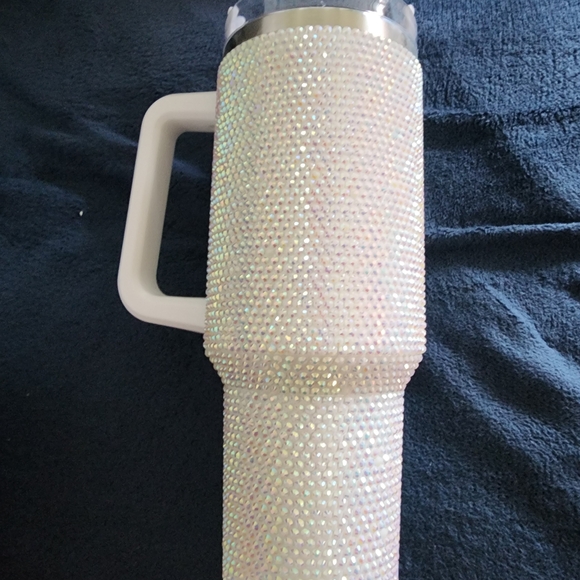 Sparkling Rhinestone Travel Mug with Handle - Picture 6 of 7